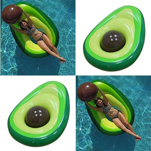 160x125cm Inflatable Avocado Swimming Ring