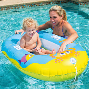 Inflatable Waterboat Pool Float Inflatable Swimming Ring Kids Water Bed Pool Party Water Boat Inflatable Swim Circle Baby Float