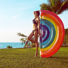Load image into Gallery viewer, 190 cm Inflatable Rainbow Giant Colorful Mattress